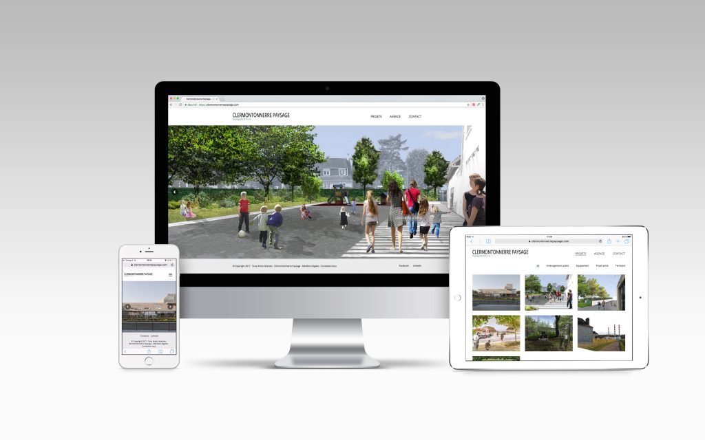 Création site responsive - Clermontonnerre Paysage - Nahécom